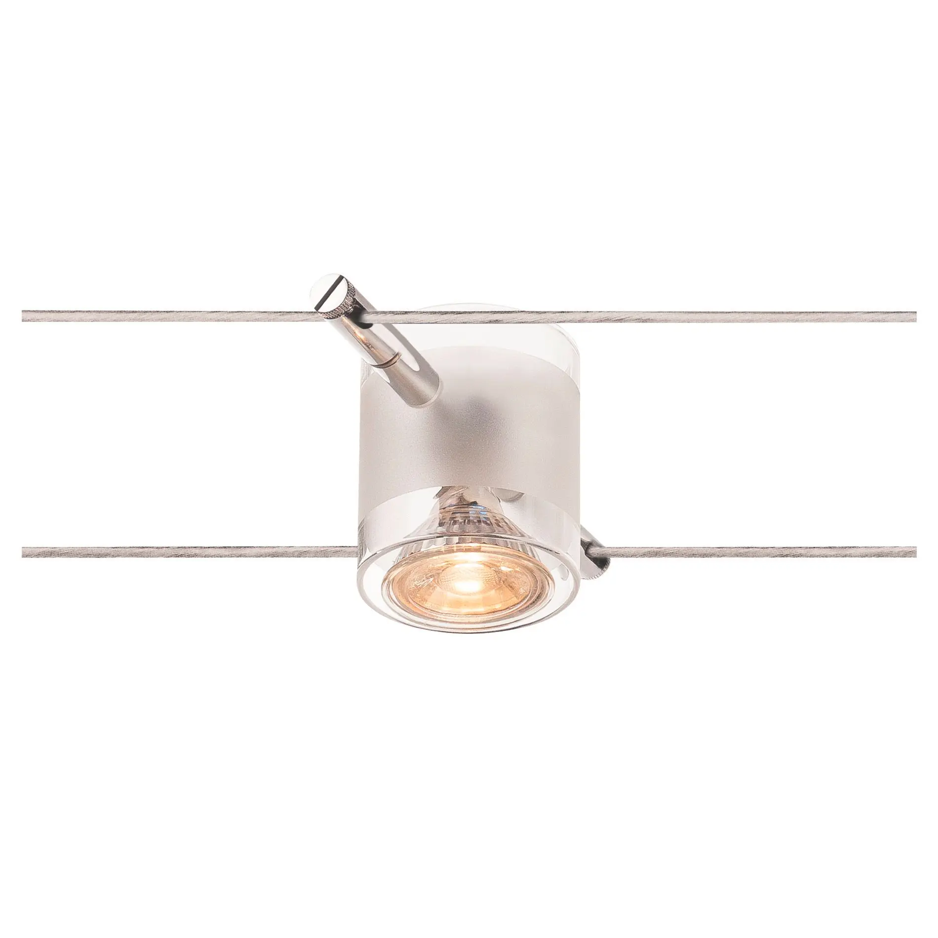 Produktfoto 1 von COMET Seilleuchte f.TENSEO NV Seilsystem QR-C51 chrom teilsatiniertes Glas