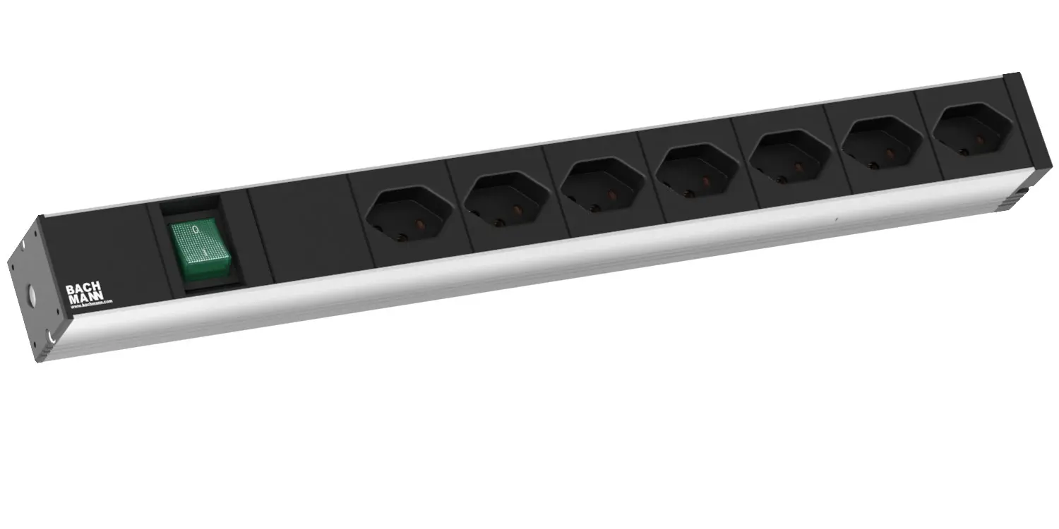 Produktfoto 1 von 19" 1HE 7xCH T13 90° sw1xSchalter Strom 2