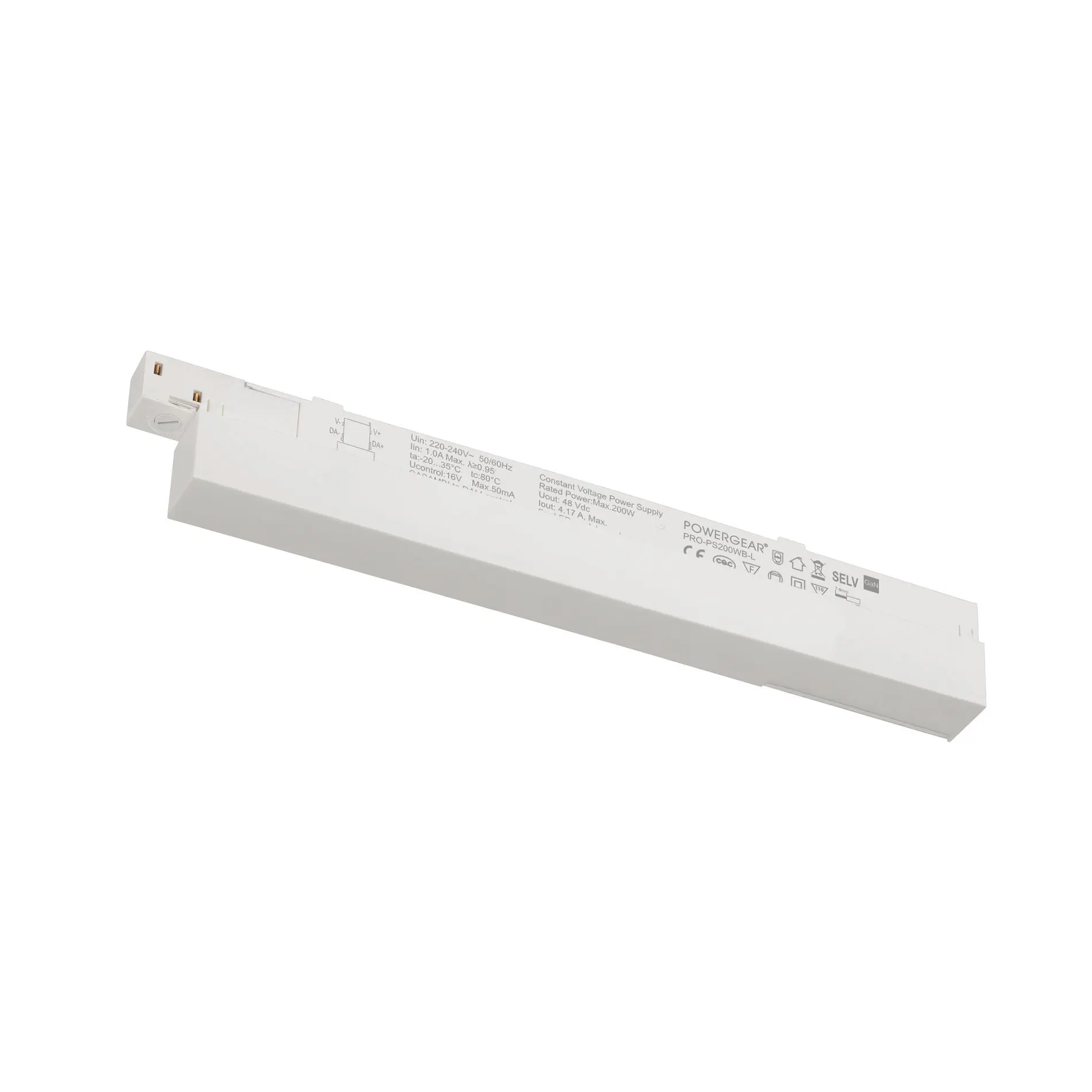Produktfoto 1 von 48V TRACK Intrack Netzteil 200W weiß