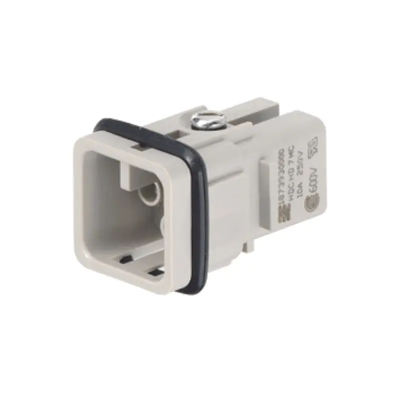 Produktfoto 1 von HDC-Einsatz, Stift, 250 V, 10 A, Polzahl: 7, Crimpanschluss, BG: 1