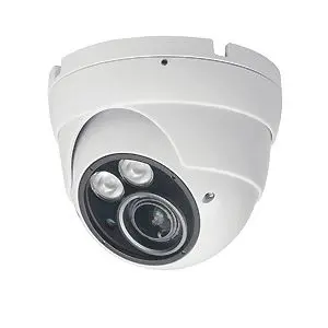 Produktfoto 1 von Night & Day-Kugelkamera IP66 m.2,8 12mm Vario-Objektiv, Weiß