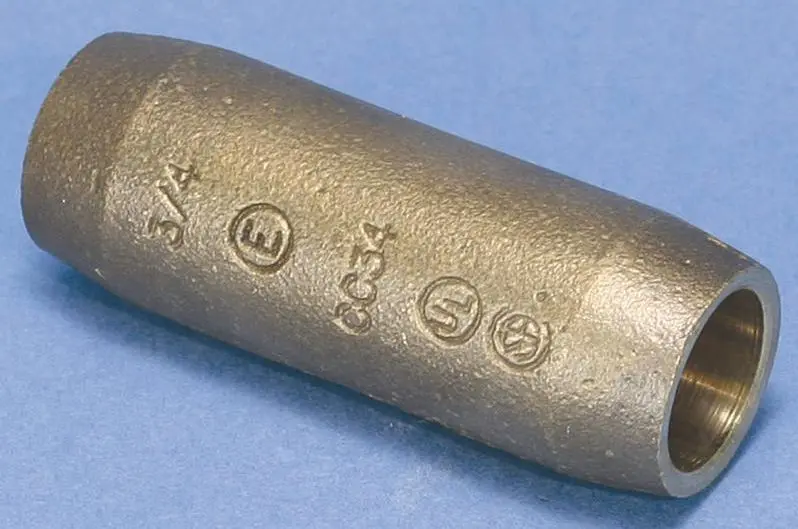 Produktfoto 1 von Compression Coupler for Copper-Bonded Earth Rod, Pointed, Silicon Bronze,