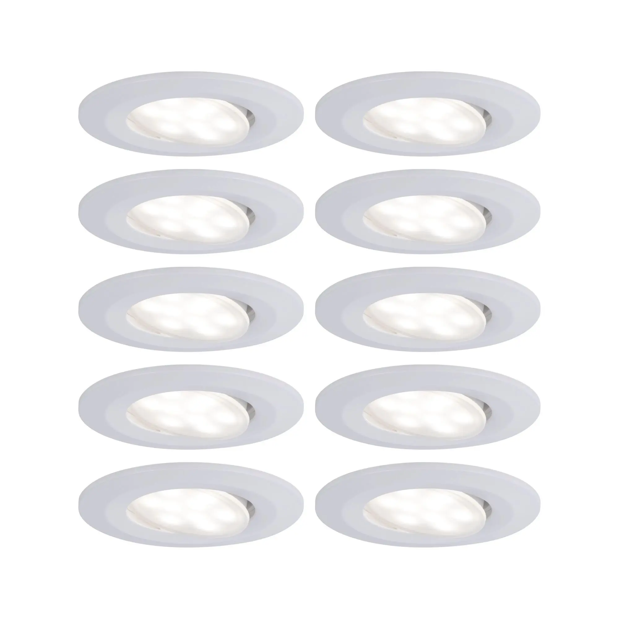 Produktfoto 1 von Einbauleuchte LED Calla rund 10x6W Weiß matt