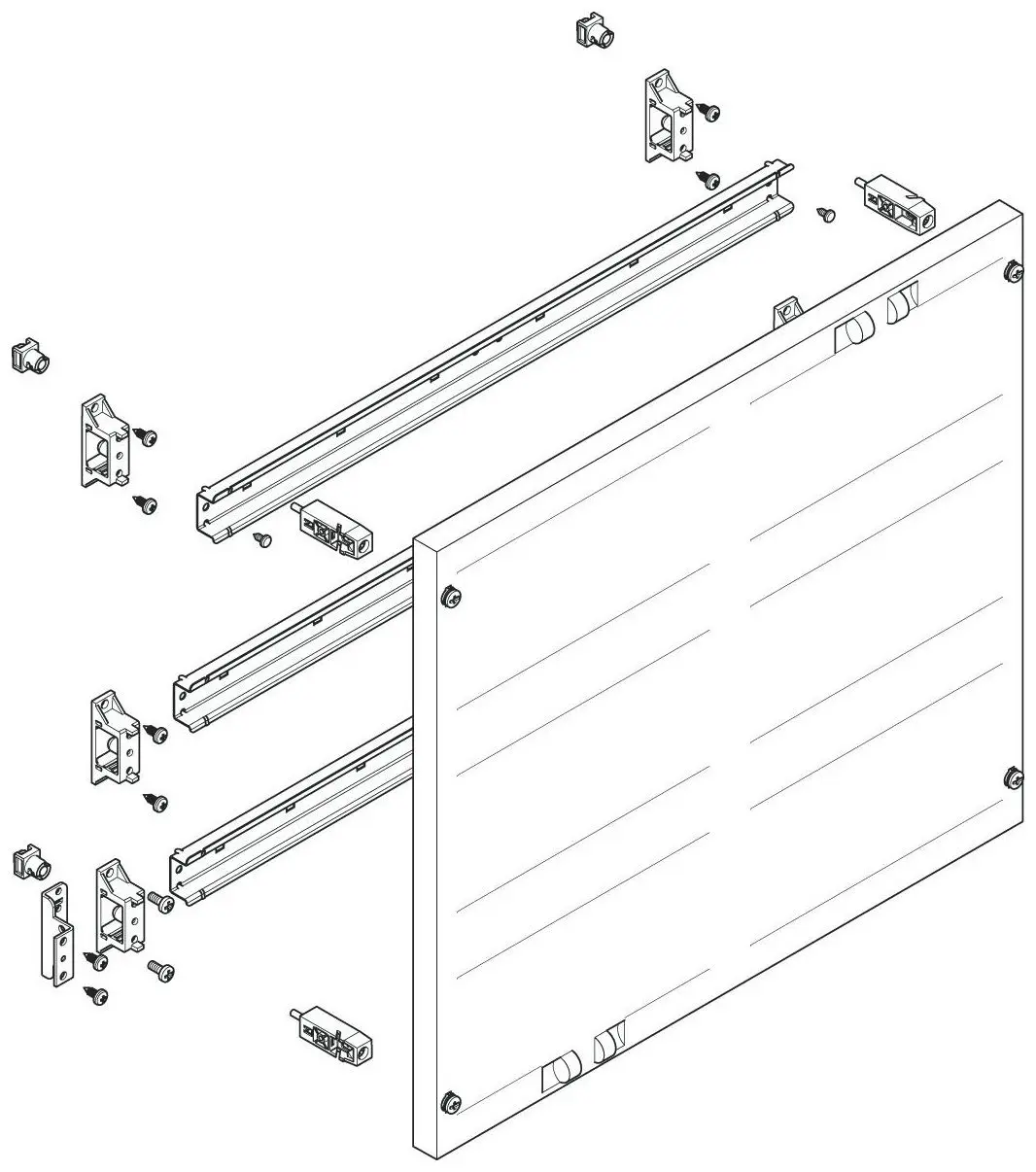 Produktfoto 1 von ESPRO-Modul flach BxH:500x450mm Klemmen waagerecht schutzisoliert