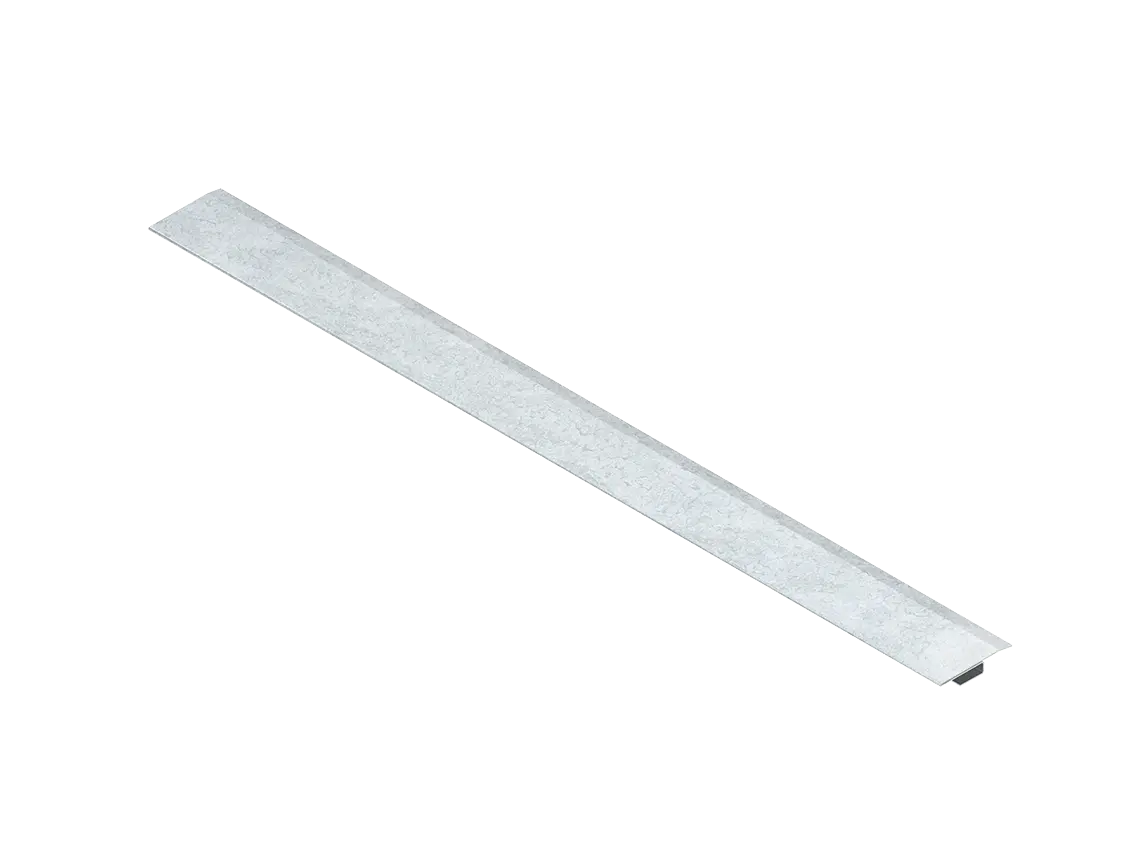 Produktfoto 1 von Deckelstoßleiste Y-Form 25X295mm t=0,5mm Stahl bandvzkt.DIN10346