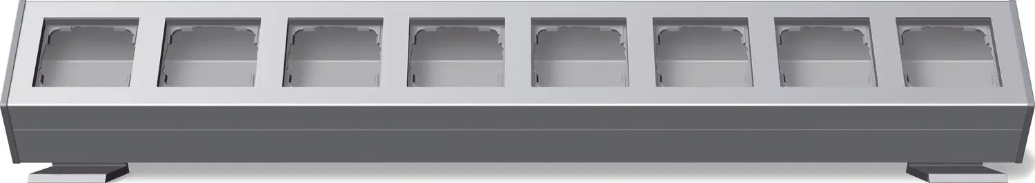 Produktfoto 1 von 8fach m.Befestig.winkel Profil 55 aluminium