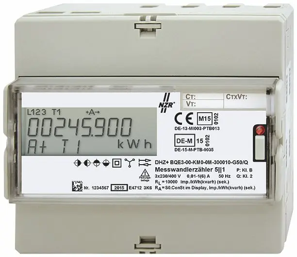 Produktfoto 1 von Digitaler Drehstromzähler Direktmessung MID