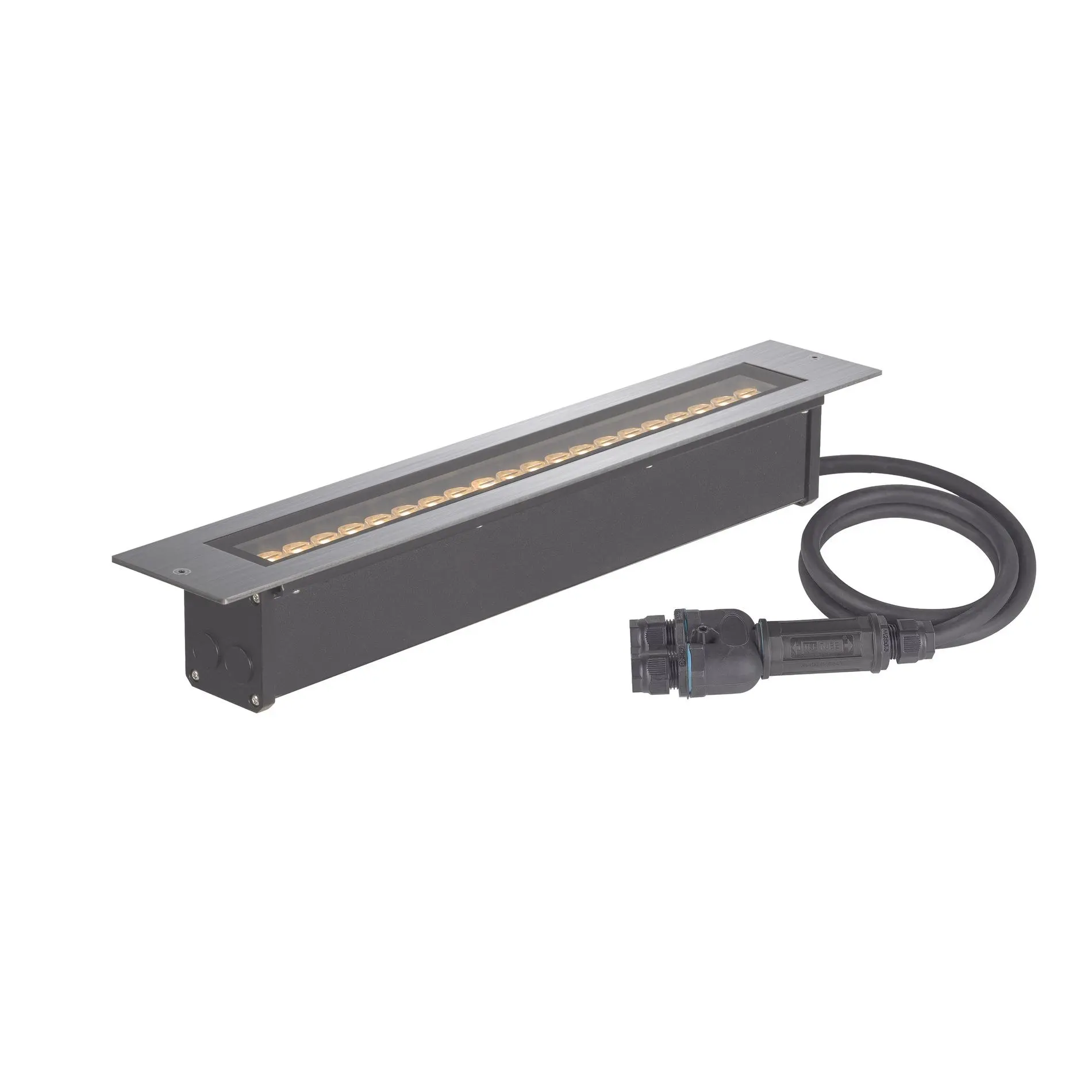 Produktfoto 1 von DASAR® 600, Bodeneinbauleuchte, 18W, 3000K, IP65/IP67, quadratisch, edelstahl