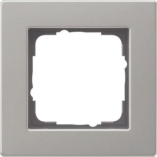 Produktfoto 1 von Abdeckrahmen 1f flach Gira E2 Edelstahl