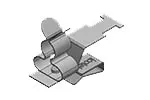 Produktfoto 1 von EMV Schirmklammer f.SaS 10x3mm m.Zugentlastung