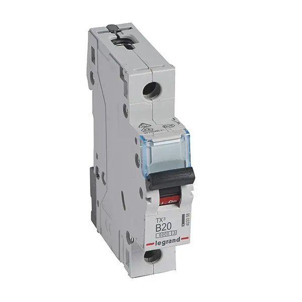 Produktfoto 1 von TX3 LS-Schalter B-Char. 20A, 1-polig, 6kA, 230/400VAC, 1TE