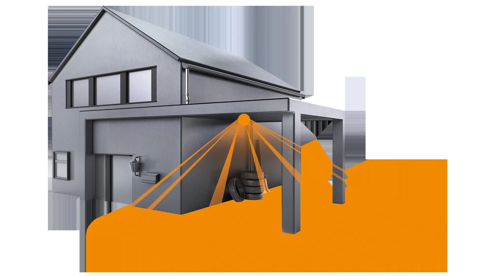 Produktfoto 1 von Bewegungsmelder IS 360-1 DE weiß, Passiv Infrarot, Deckeneinbau, IP54, 360°