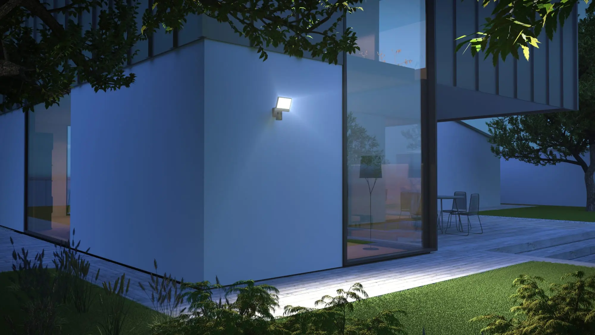 Produktfoto 1 von Sensor-LED-Strahler 21 W, 2310 lm, IP44 Mit Bewegungsmelder