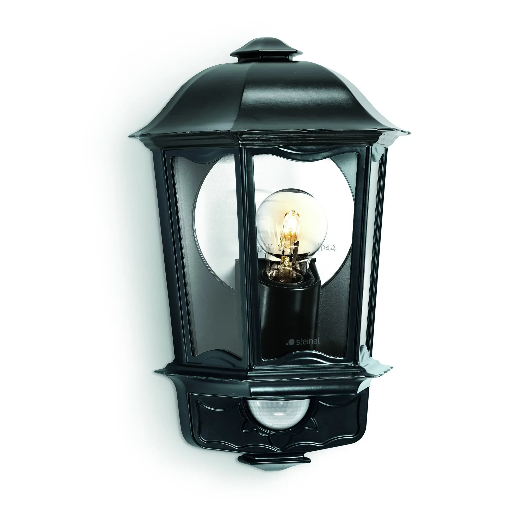 Produktfoto 1 von Sensor-Außenleuchte L 190 S schwarz, 100 W, IP44 Mit Bewegungsmelder