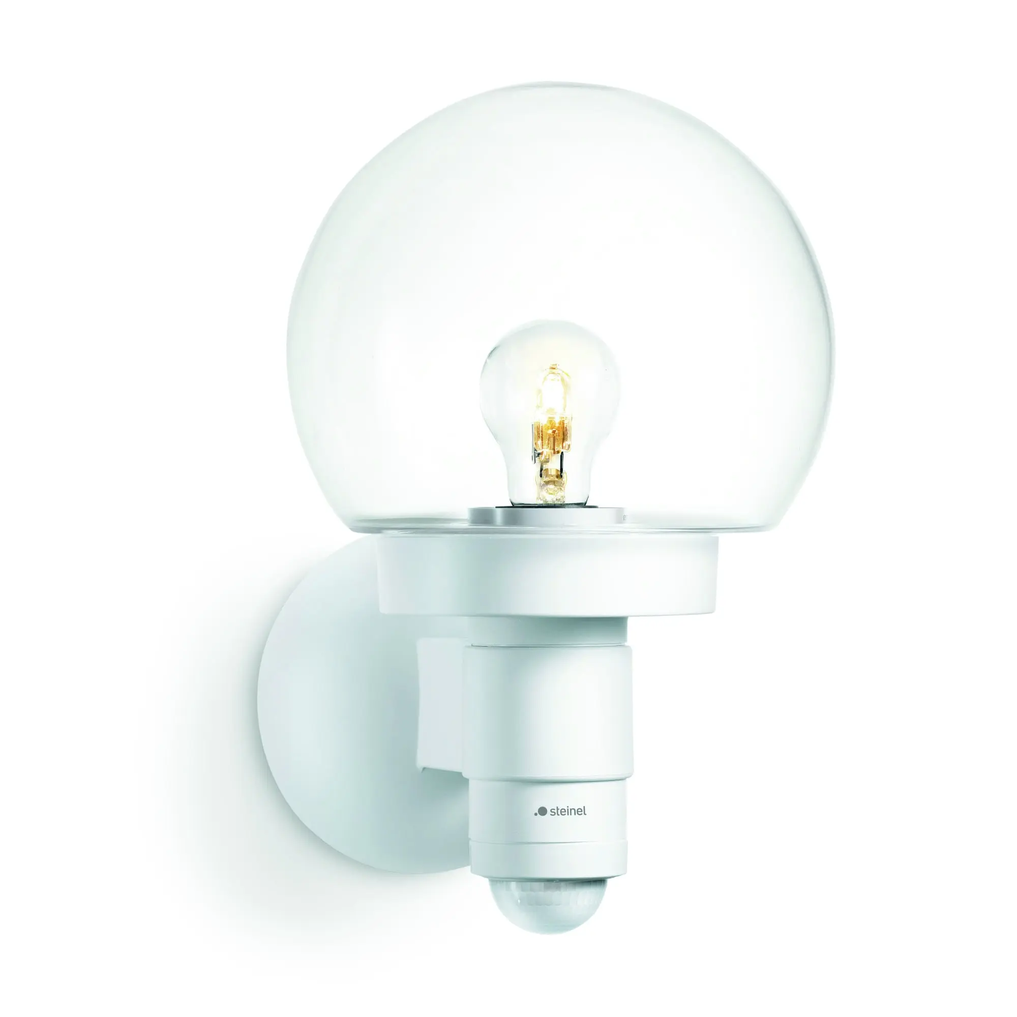 Produktfoto 1 von Sensor-Außenleuchte L 115 S weiß, 60 W, IP44 Mit Bewegungsmelder
