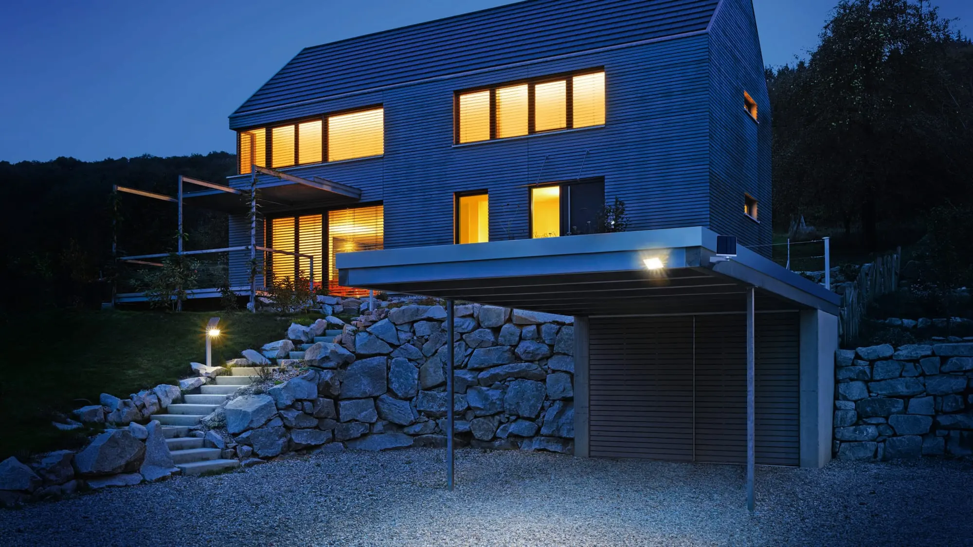 Produktfoto 1 von Solarleuchte XSolar L-S silber, 1.2 W, 150 lm, IP44 Mit Bewegungsmelder