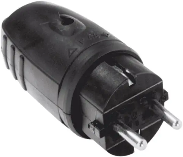 Produktfoto 1 von Schukogummistecker schwarz