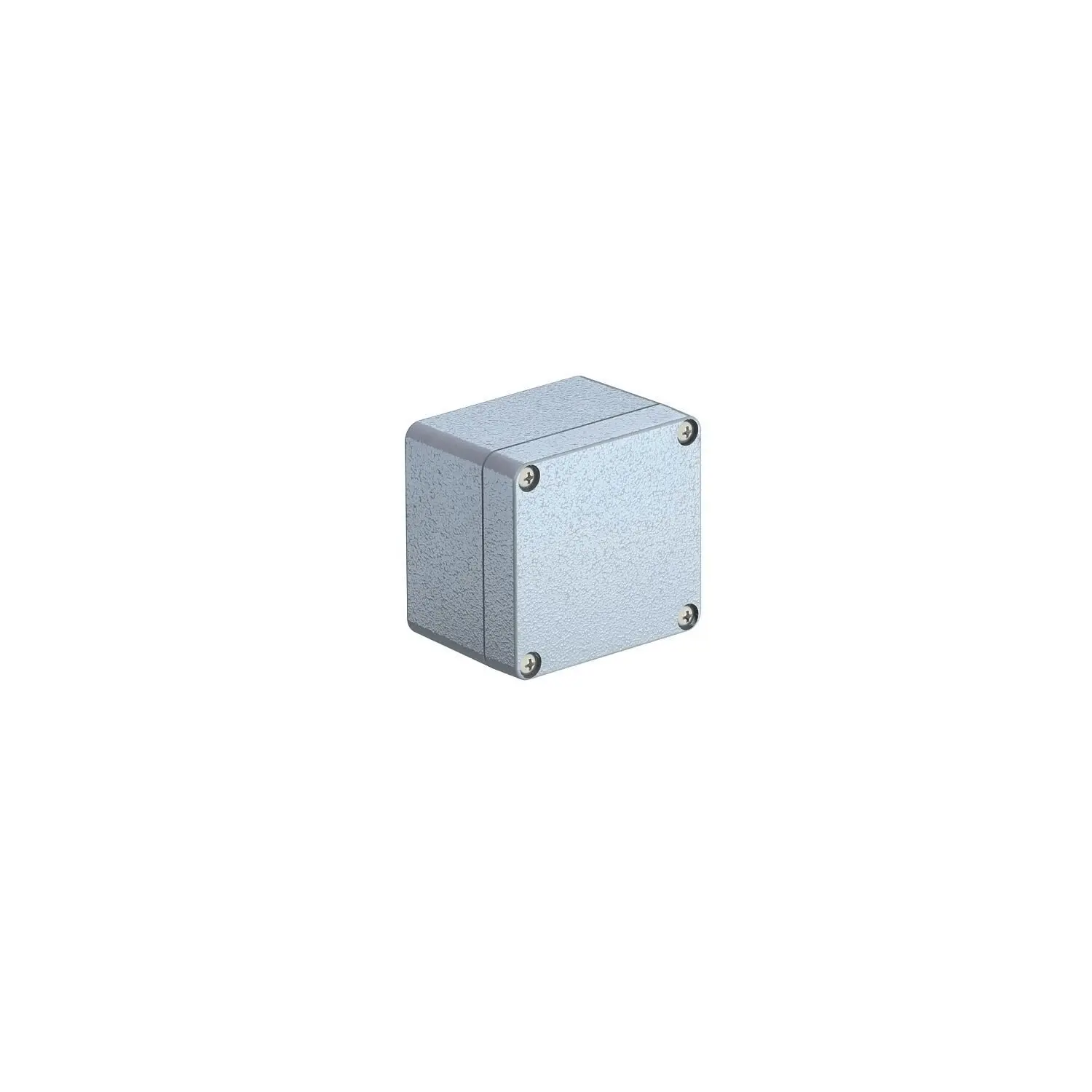 Produktfoto 1 von Aluminiumleergehäuse 80x75x57, AlG, P, silbergrau, RAL 7001