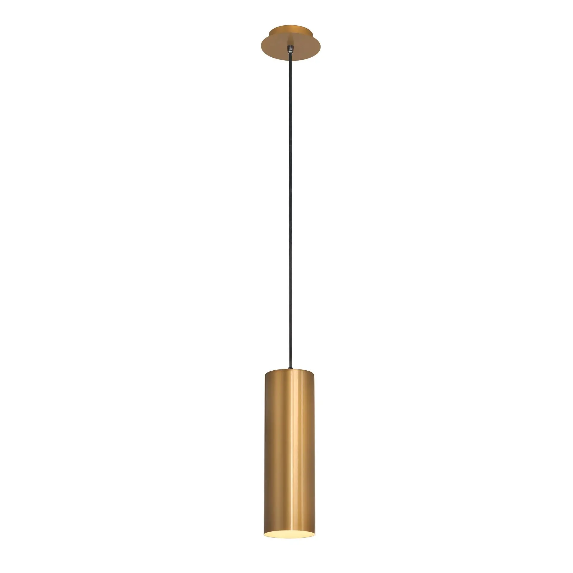 Produktfoto 1 von ENOLA Pendelleuchte rund goldfarben E27 max.60W