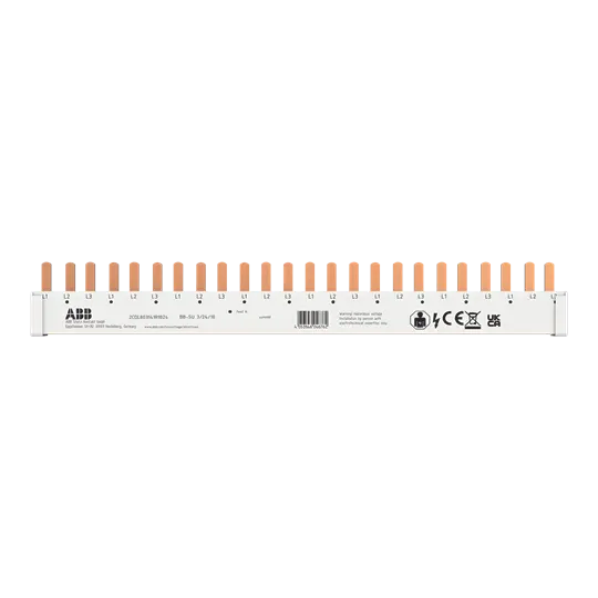 Produktfoto 1 von BB-SU 3/24/10 - Phasenschiene 3-phasig, 10mm², 24 PINs