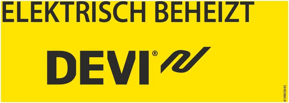 Produktfoto 1 von Kennzeichnungsaufkleber "Elektrisch beheizt"