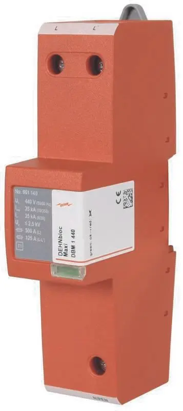 Produktfoto 1 von Koordinierter Blitzstromableiter Typ 1 DEHNbloc Maxi CI 440 V AC