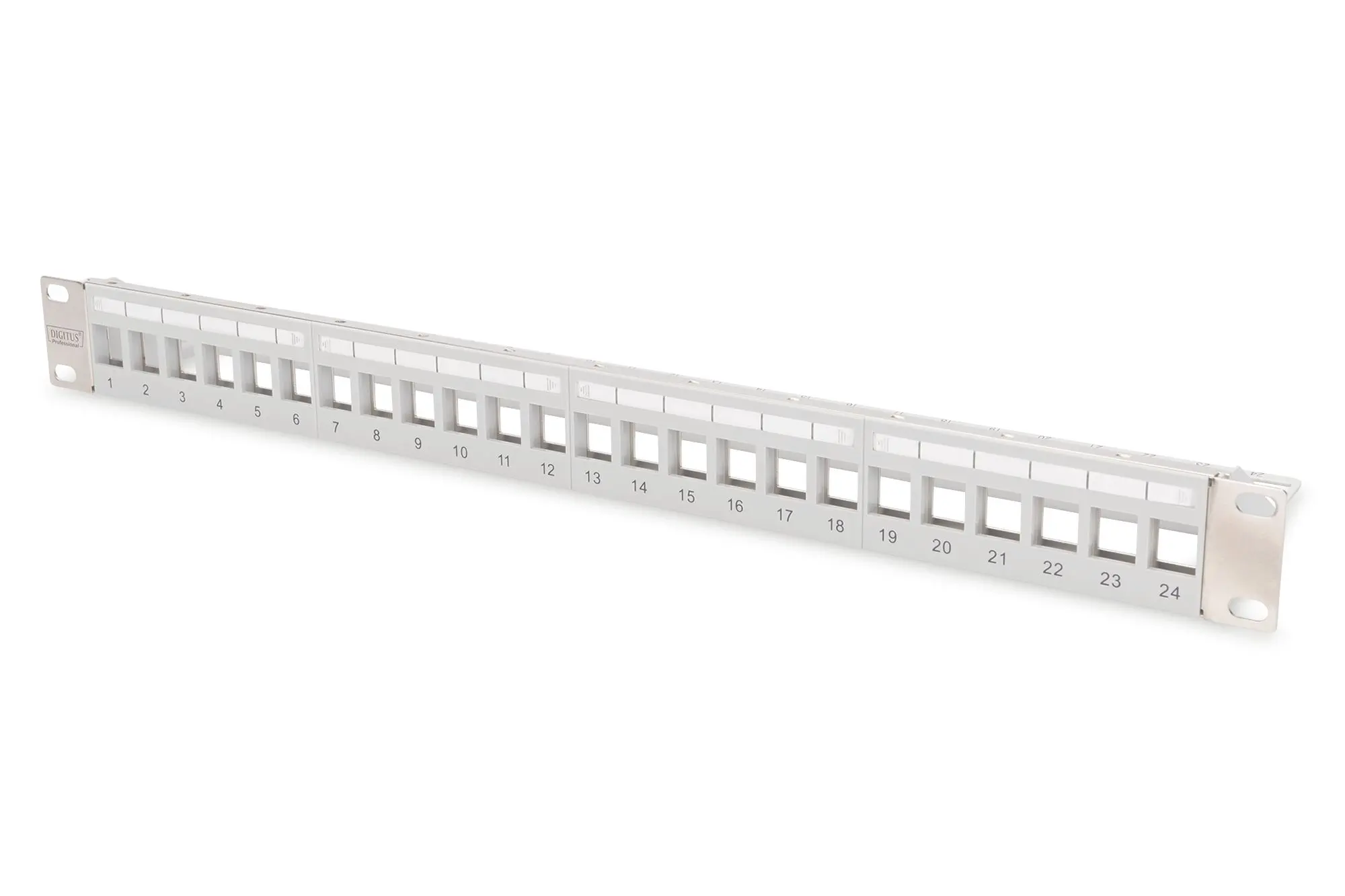 Produktfoto 1 von Modulares Patchpanel f.Keystone Jacks 1HE - unbestückt