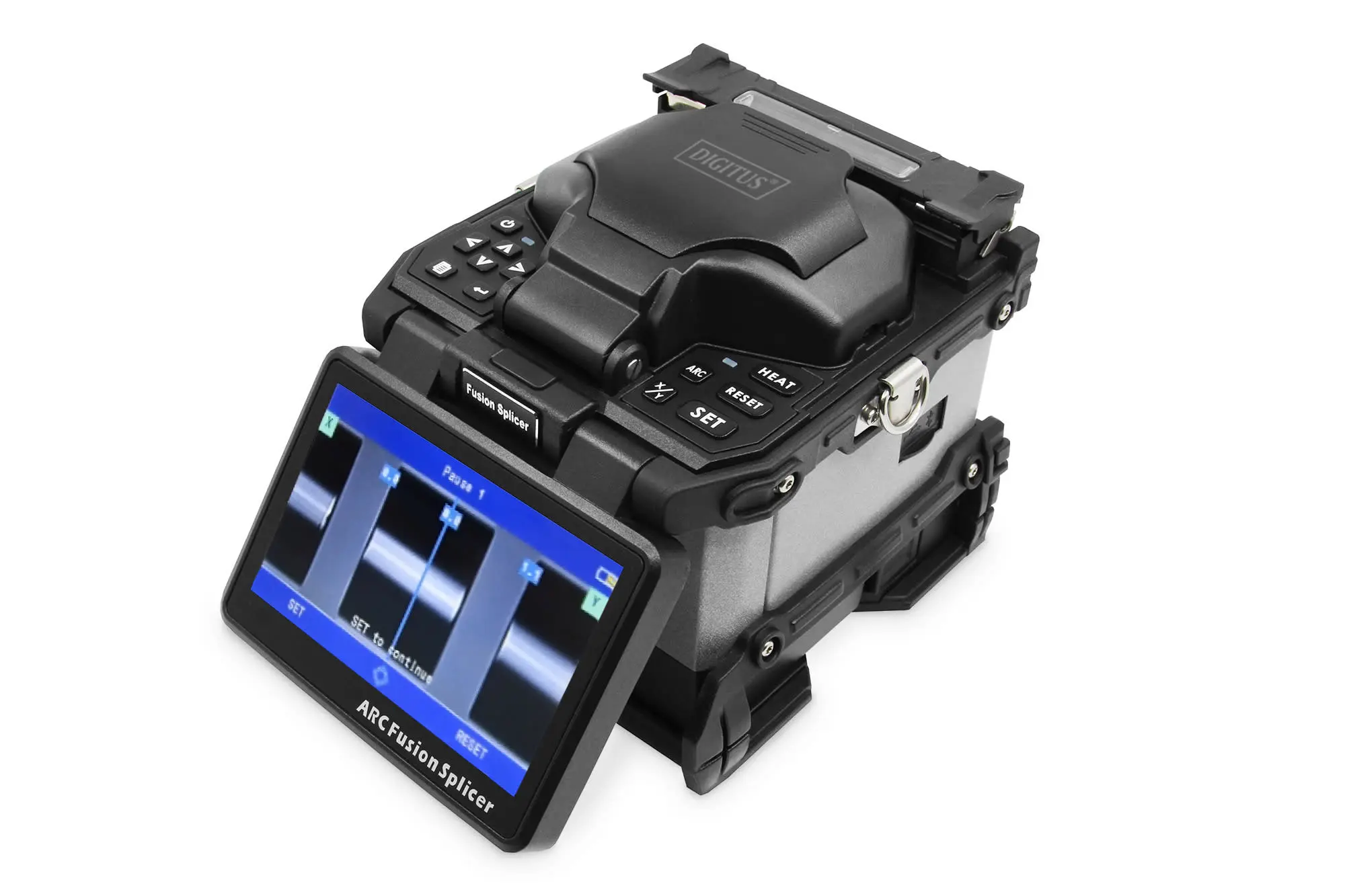 Produktfoto 1 von Fusions-Spleißgerät für Multi- und Singlemode Glasfasern 3-Achsen 6-Motoren