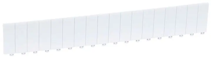 Produktfoto 1 von Abdeckstreifen, 18 Module, Signalweiß, Teilbar in halbe u.ganze Module