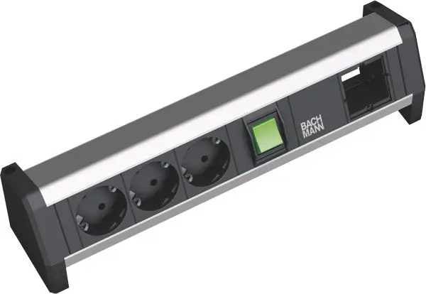 Produktfoto 1 von DESK 1xSchalter 3xSchuko 1xABD GST18