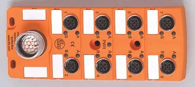 Produktfoto 1 von Zentralverteiler M12/8 PNP Gehäuse PA IP67