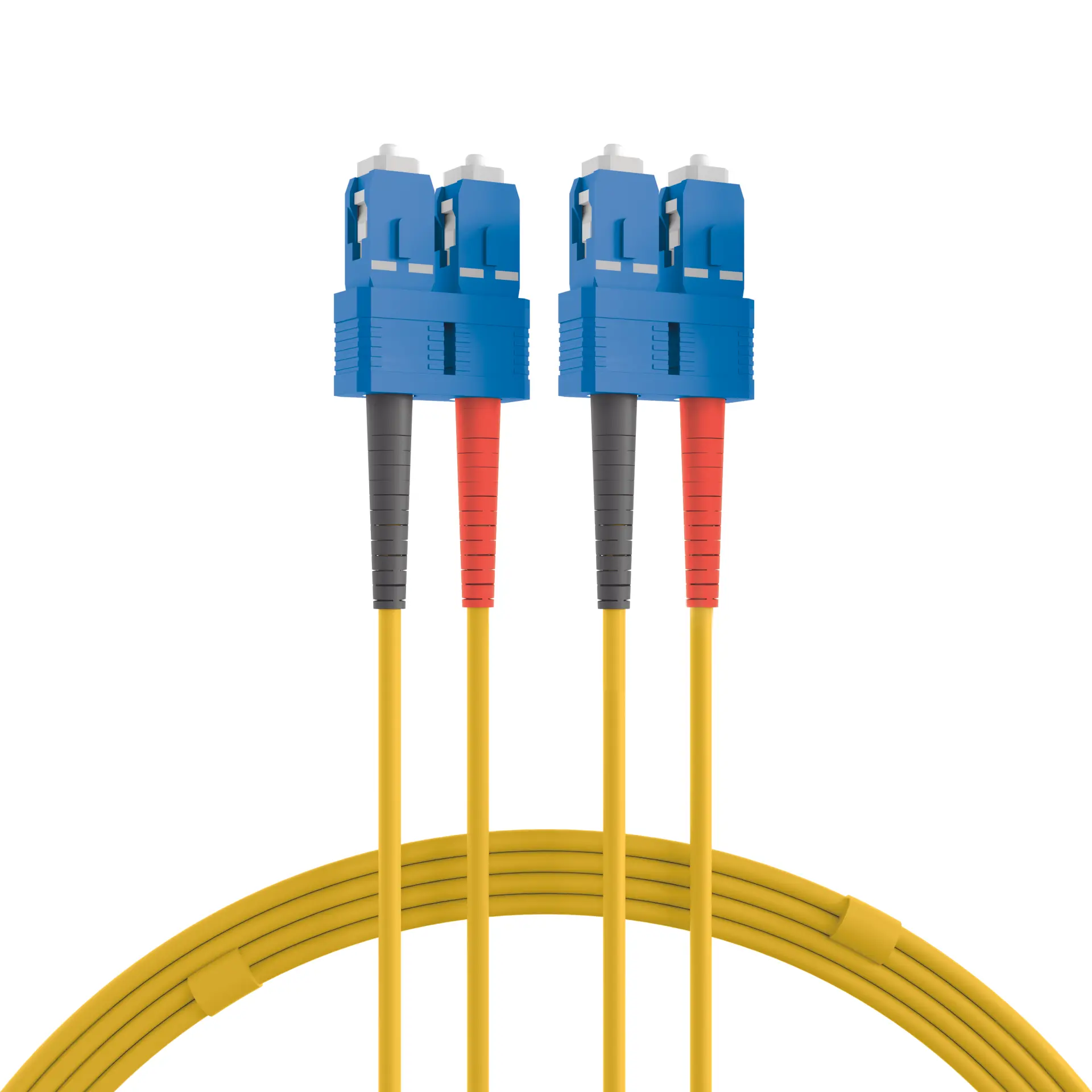 Produktfoto 1 von Duplex Jumper SC-SC 9/125µ 0,5m OS2 LSZH gelb 3mm