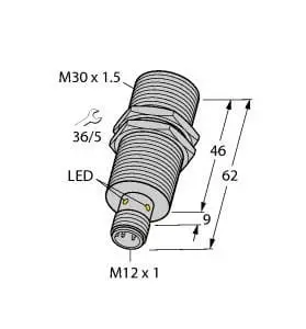 Produktfoto 1 von Induktiver Sensor für die Lebensmittelindustrie uprox+