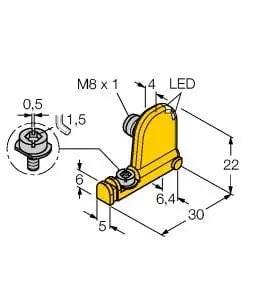 Produktfoto 1 von Magnetfeld-Sensor für Pneumatikzylinder
