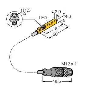 Produktfoto 1 von Magnetfeld-Sensor für Pneumatikzylinder