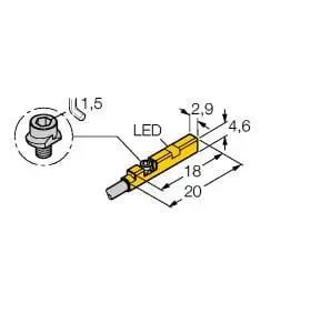 Produktfoto 1 von Magnetfeld-Sensor für Pneumatikzylinder