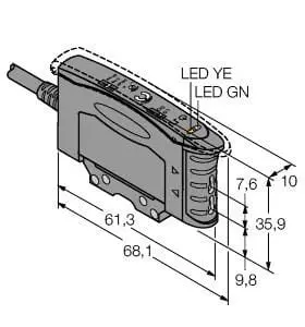 Produktfoto 1 von Opto Sensor Basisgerät für Kunststofflichtleiter