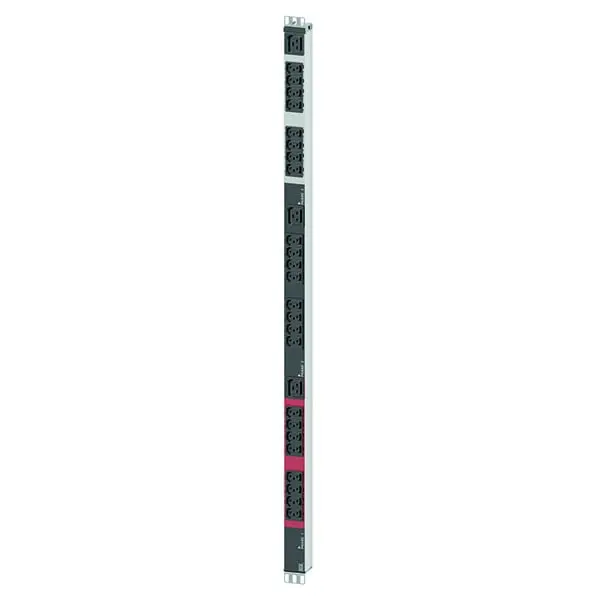 Produktfoto 1 von ALU 1HE 24xC13 3xC19 Lock Strom 3 16A