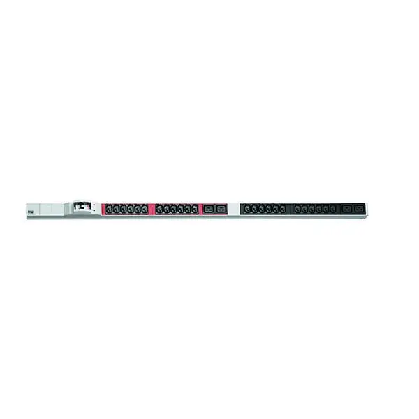 Produktfoto 1 von ALU 1HE 24xC13 4xC19 2xLS Strom 3m CEE Stecker