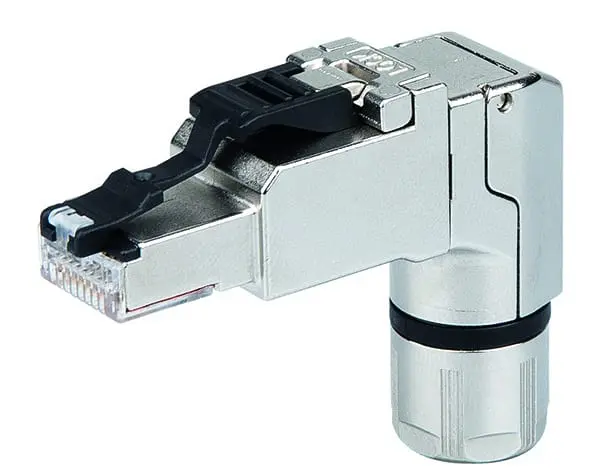 Produktfoto 1 von MFP8 gewinkelt T568A Cat.6A AWG24-22/1, AWG27-22/7