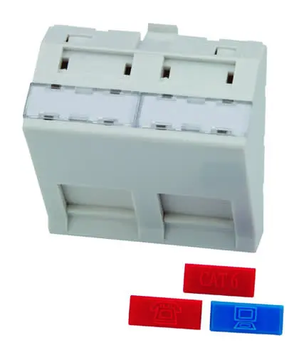 Produktfoto 1 von Französische Zentralplatte hoch 45x45 abgewinkelt für 2x AMJ/UMJ