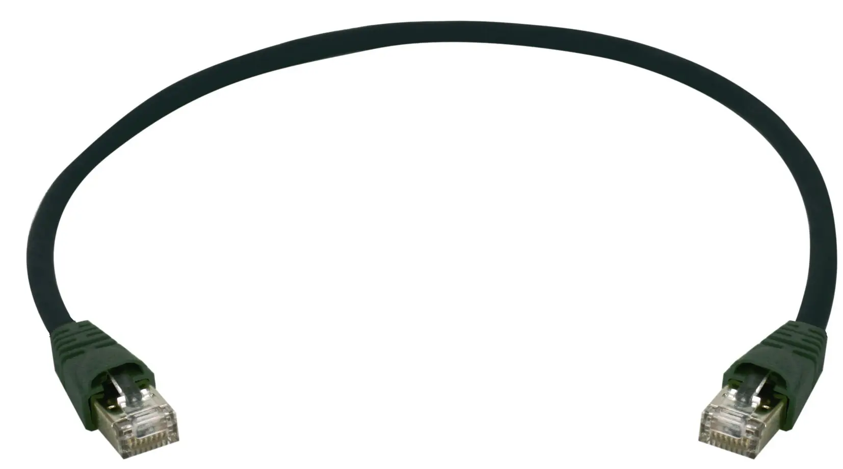 Produktfoto 1 von Patchkabel S/FTP Cat.6A MP8 FS500,PE,sw,1:1 7,5m