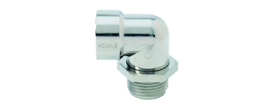 Produktfoto 1 von Winkel-Kabelverschraubungen M16 Zinkdruckguss L16mm