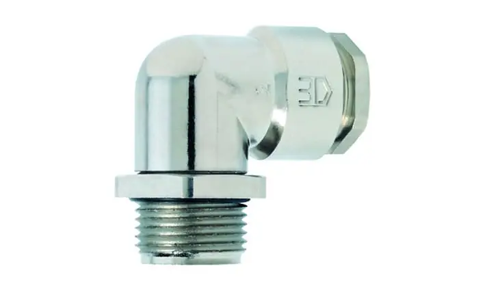 Produktfoto 1 von Winkel-Kabelverschraubungen M20 Zinkdruckguss 7-12mm L16mm IP55