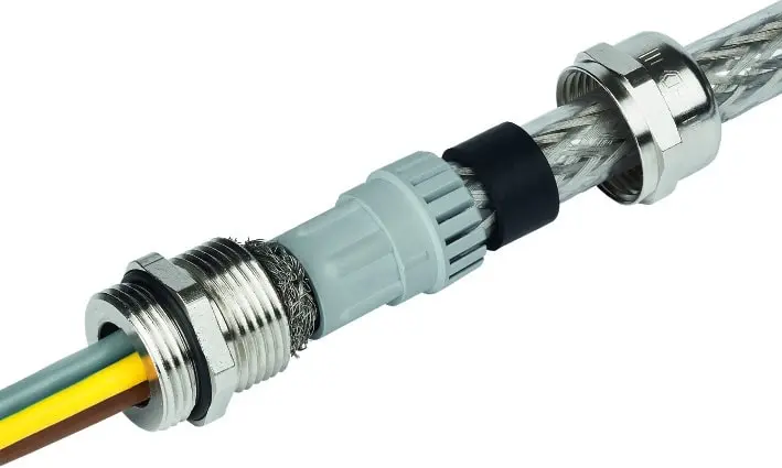 Produktfoto 1 von PERFECT EMV-Kabelverschraubung M12 Messing 3-6mm L10mm IP68 Gew.lang