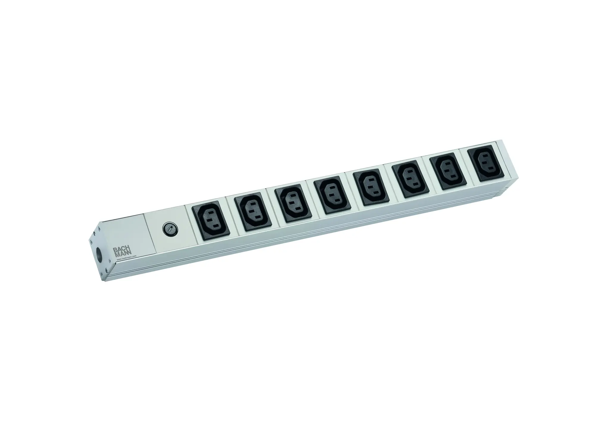 Produktfoto 1 von 19" 1HE 8xIEC 1xFUSE 10A Strom 2m IEC