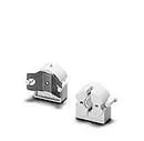 Produktfoto 1 von Einbaufassung, G13, PC, weiß 500V/2A/T130, Dicke 13mm, gefedert