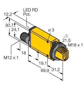 Produktfoto 1 von Opto Sensor Basisgerät für Glaslichtleiter KEMA 03ATEX 1441 X