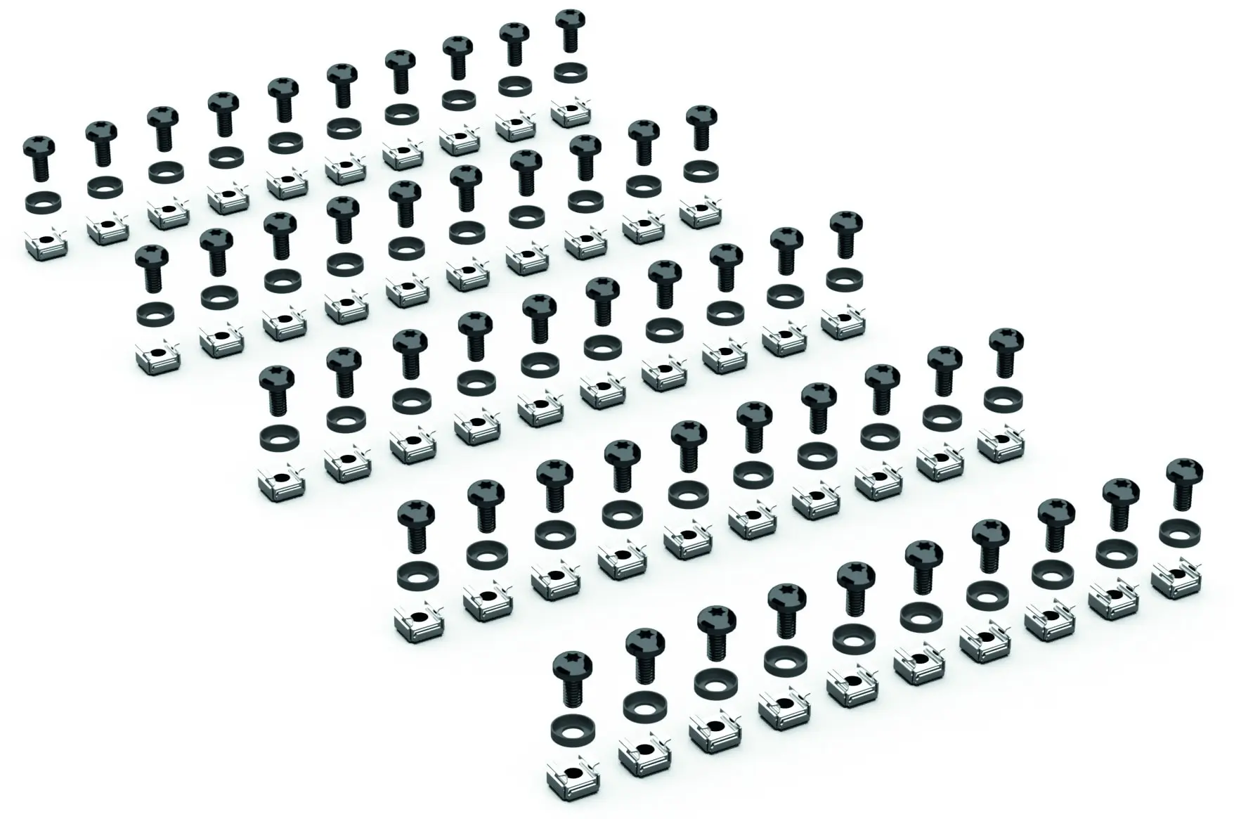Befestigungssatz Torx Schwarz