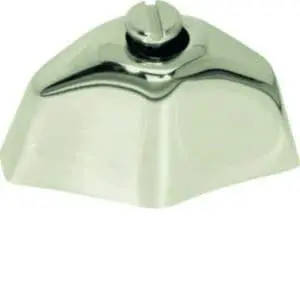 Produktfoto 1 von Chromknebel Serie Glas Messing, verchromt